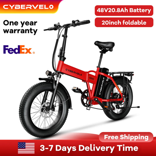 CYBERVELO MARS700 Electric Bike Removable Battery Folding 1000W