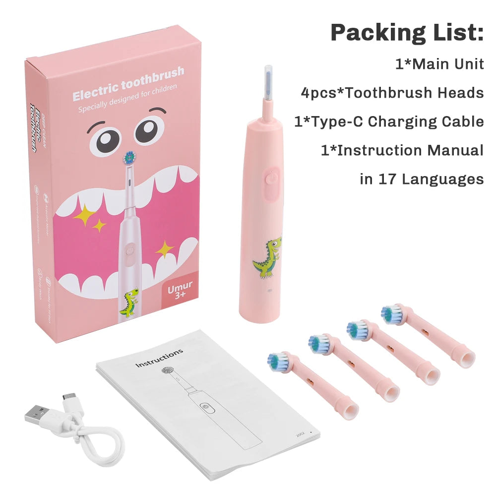 AFDEAL Smart Rotating Electric Toothbrush With Four Heads Oral Care
