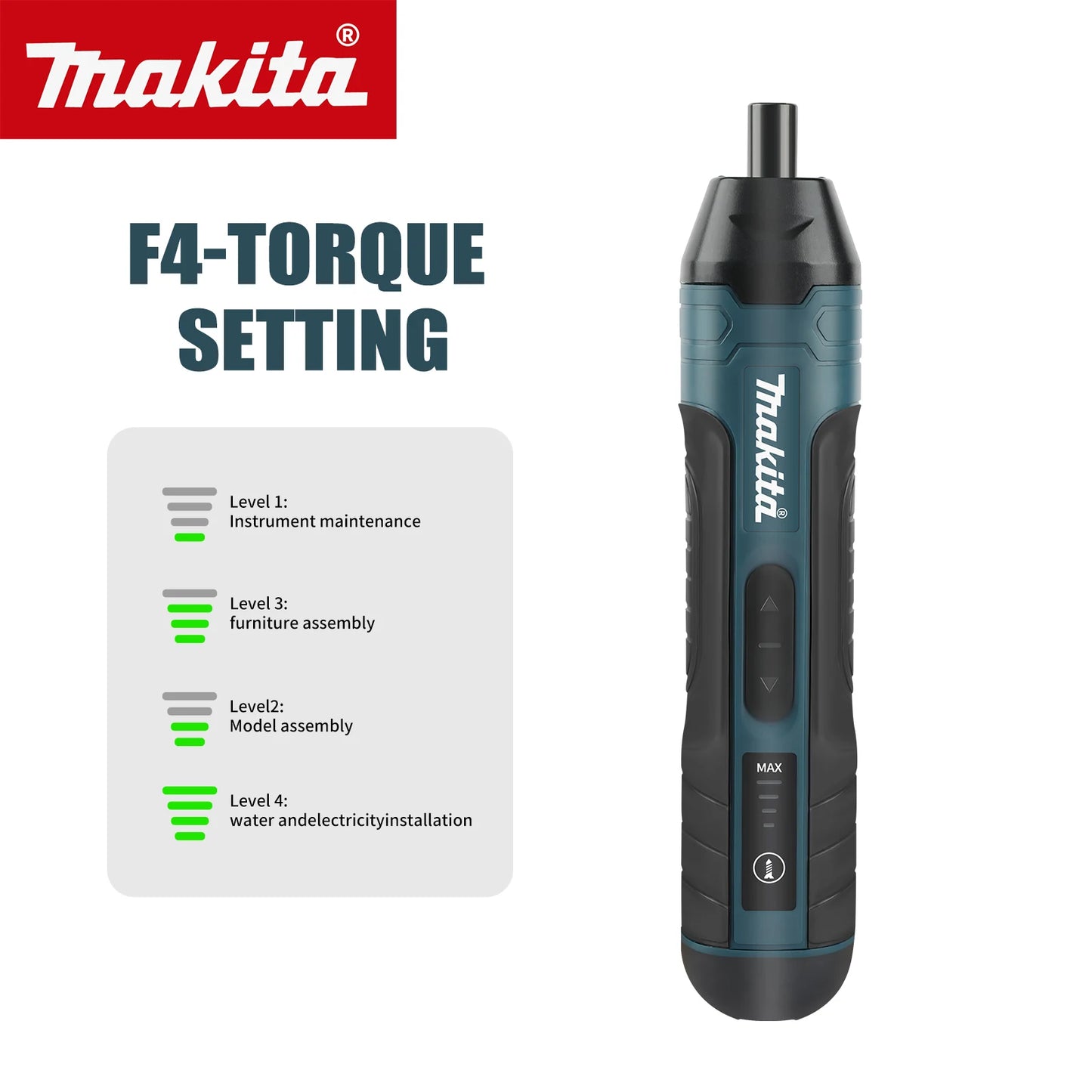 Makita Cordless Electric Screwdriver for Installation and Removal