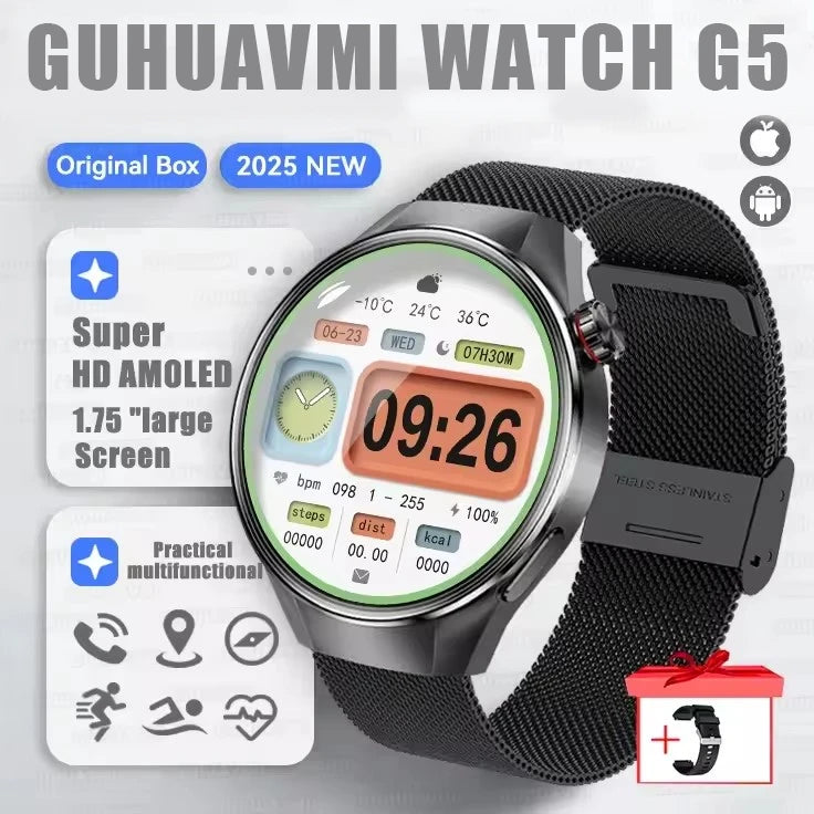 Originl G5 Plus Smartwatch AMOLED GPS Bluetooth Call Heart Rate