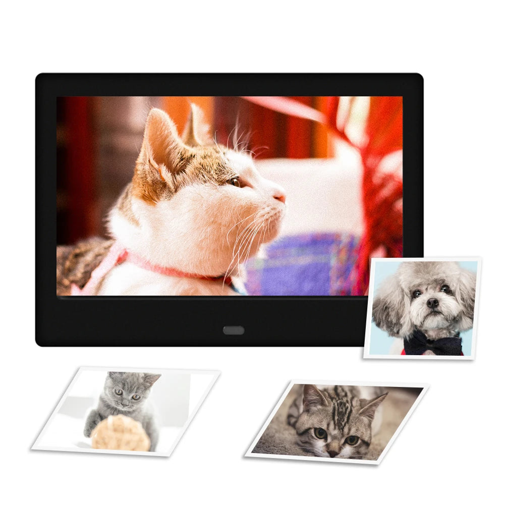 VAKIN HD LED Digital Photo Frame With Clock MP3 MP4