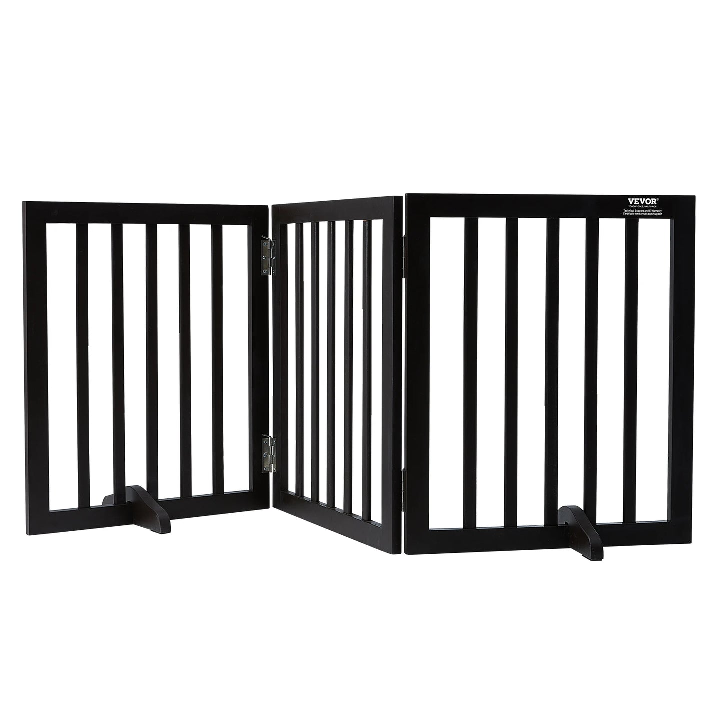 SucceBuy Free Standing 3 Panel Foldable Dog Gate Barrier