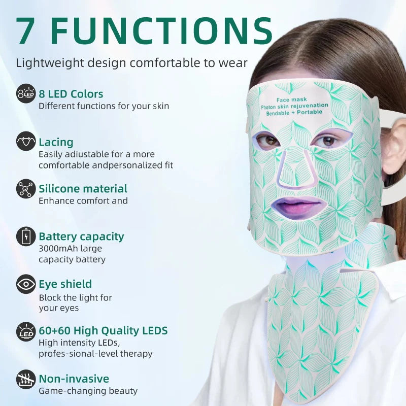 UBilli Silicone LED Face Mask Light Therapy Anti Aging