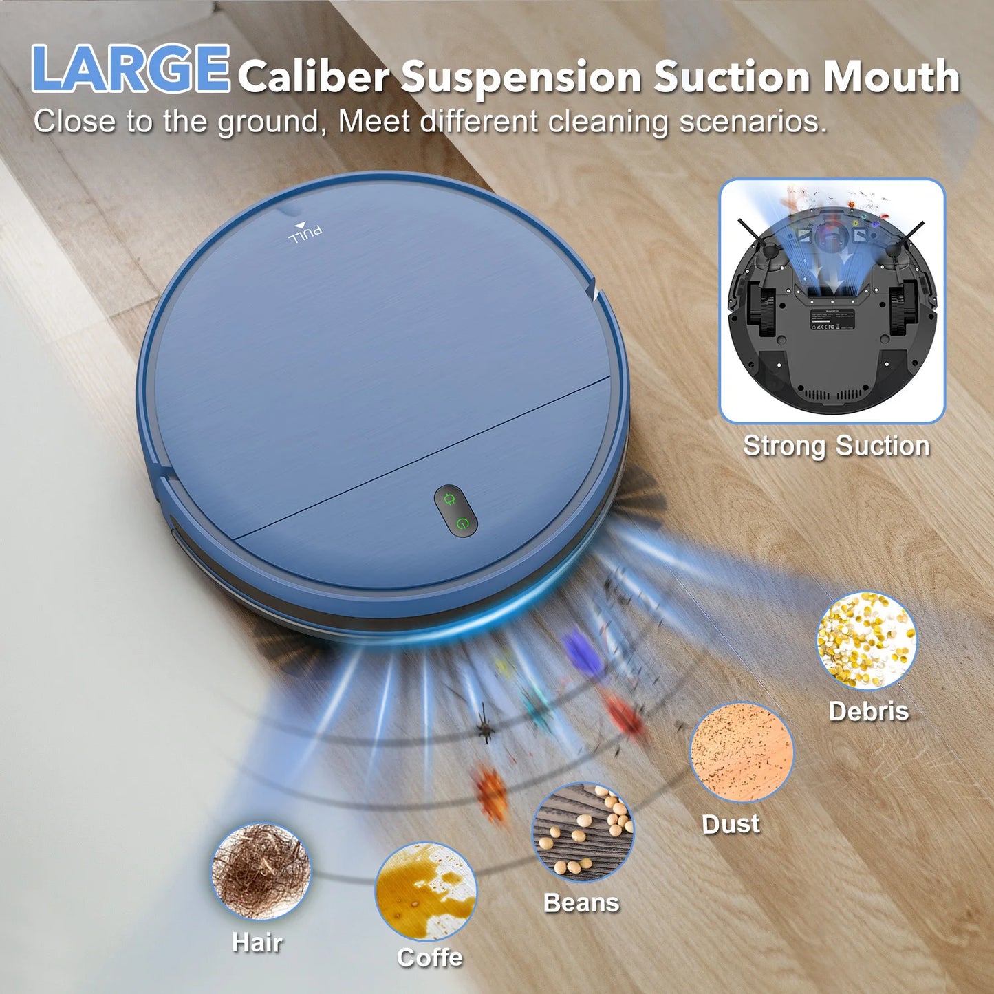 Omeser Robotic Vacuum And Mop Cleaner 2In1 5000Pa Suction
