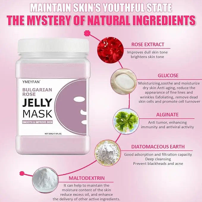 YMEYFAN Jelly Face Mask Gel For Facials Esthetician Supplies
