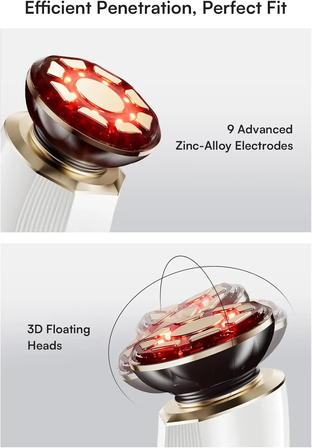 Three In One Red Light Facial And Neck Beauty Device