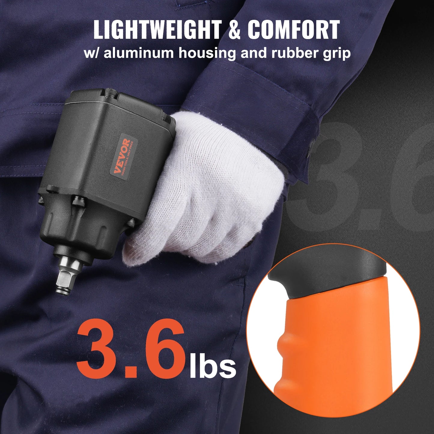 SucceBuy Air Impact Wrench Pneumatic 690 Ft-Lb