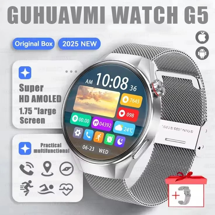 Originl G5 Plus Smartwatch AMOLED GPS Bluetooth Call Heart Rate