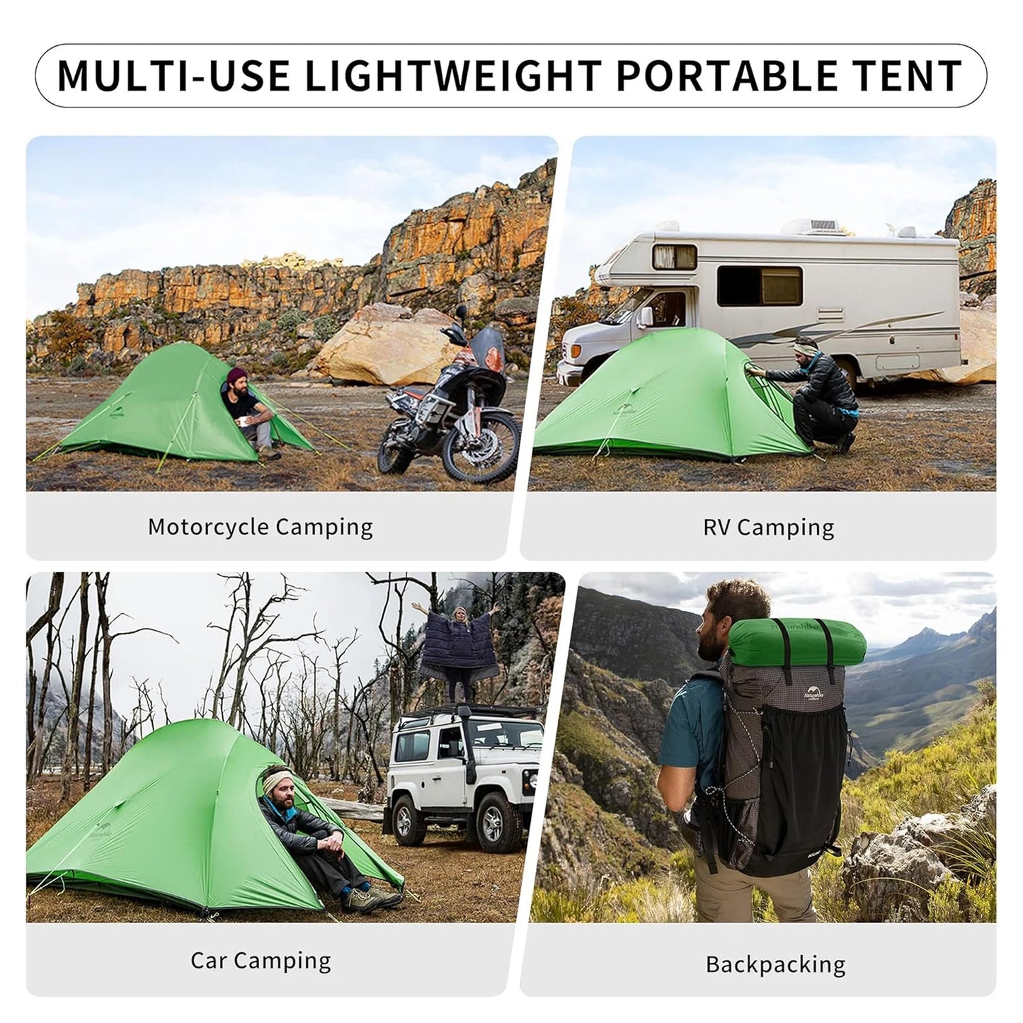 Naturehike Cloud Up 2 Person Camping Tent Ultralight Three Season