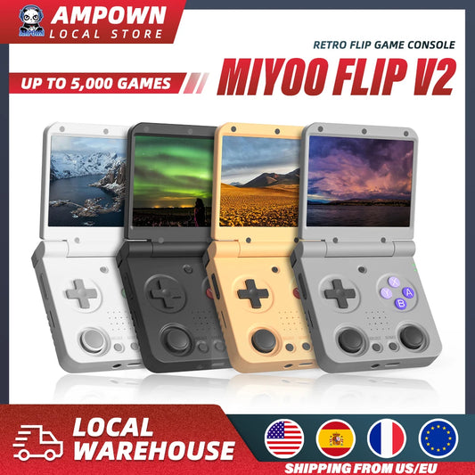 MIYOO Flip V2 Handheld Console With Linux Onion OS