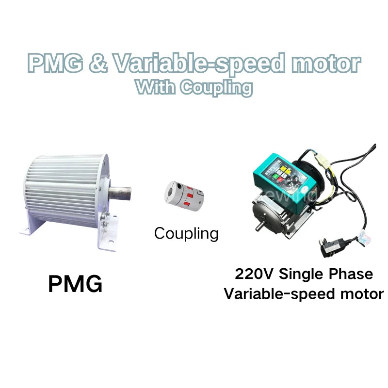 Wicovery Permanent Magnet Generator With Variable Speed Motor 50KW