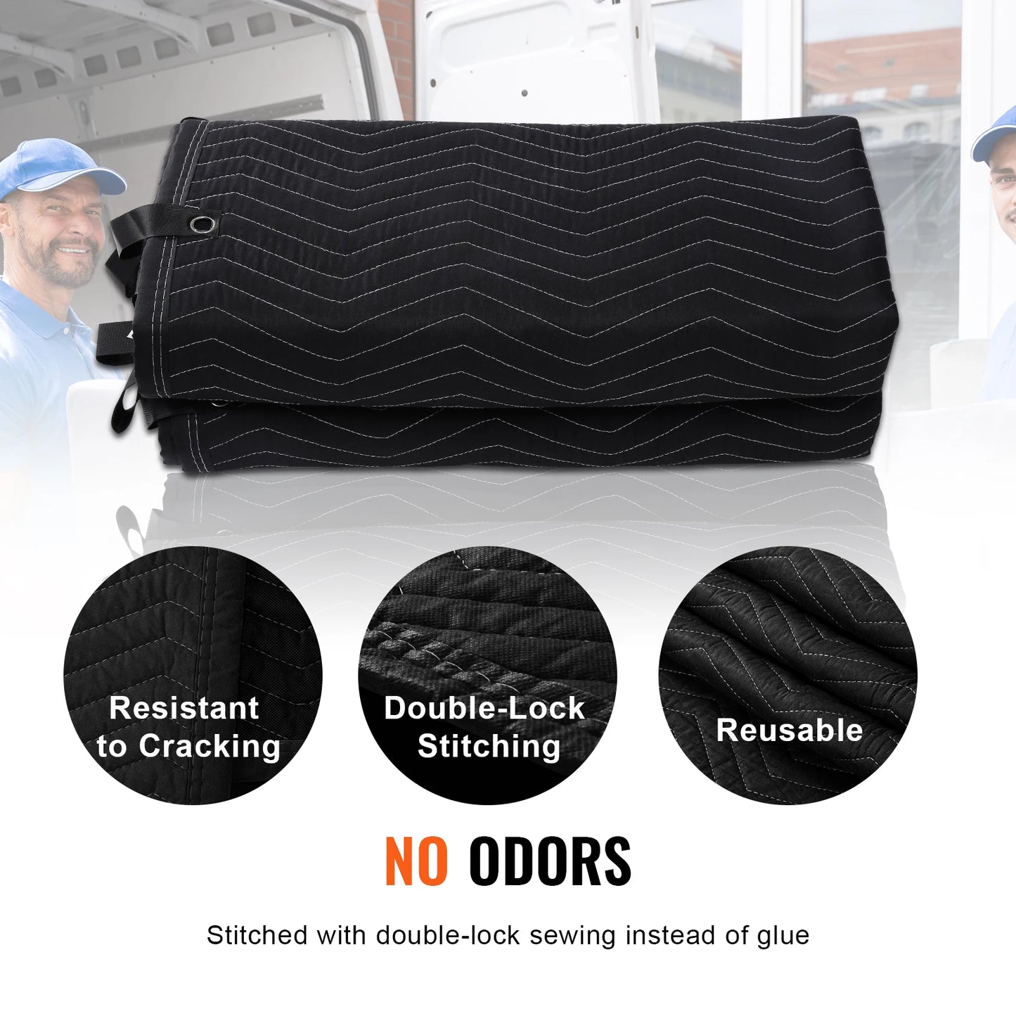 SucceBuy Acoustic Blanket With Grommets For Door Sound Blocking