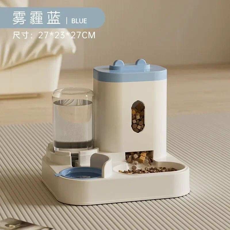 Automatic Pet Feeder And Water Fountain For Dogs And Cats Large Capacity