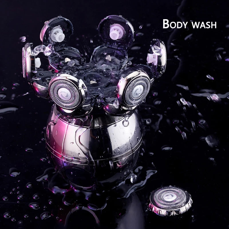 Daling Pro Wet Dry Electric Shaver LCD Display Rechargeable