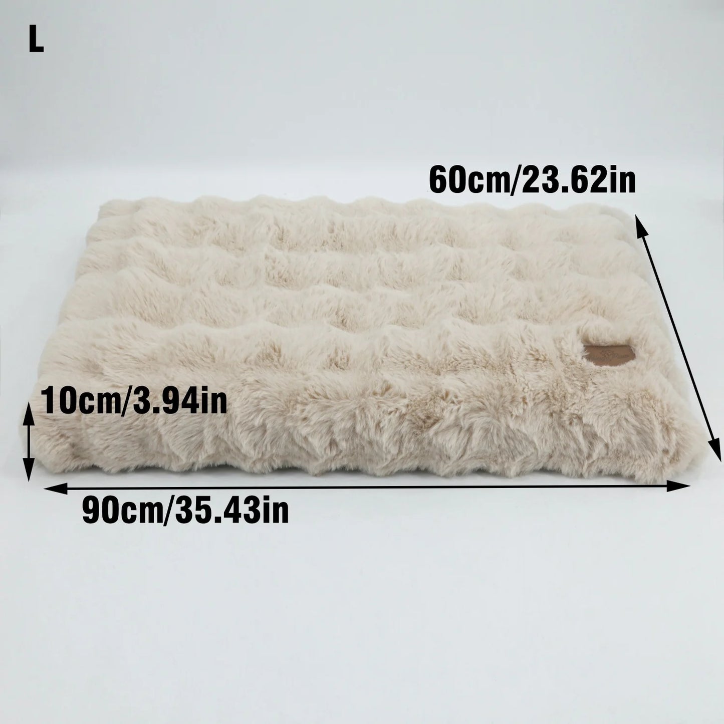 BINGOPAWCN Ultra Soft Plush Dog Bed With Thick Foam Base