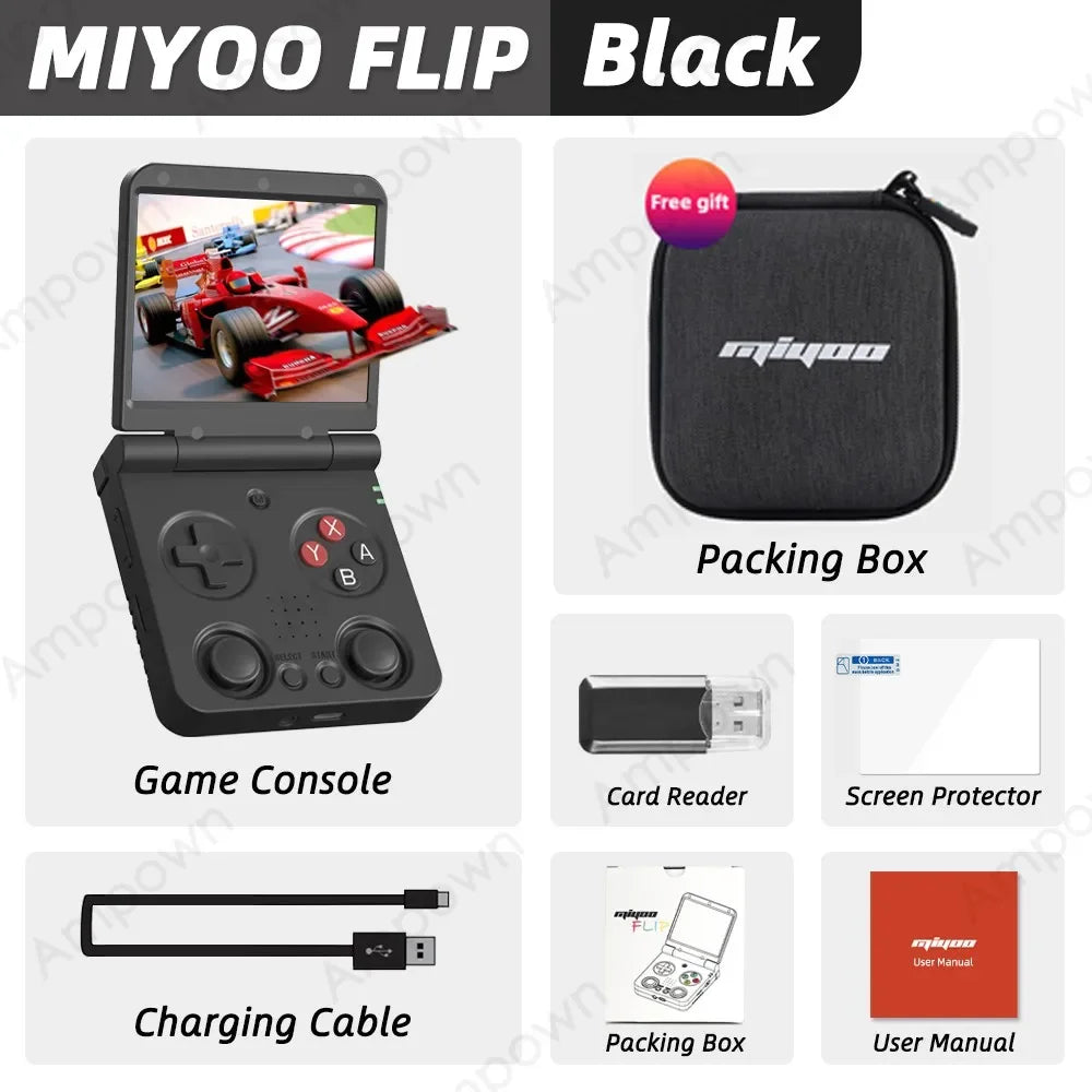 MIYOO Flip V2 Handheld Console With Linux Onion OS