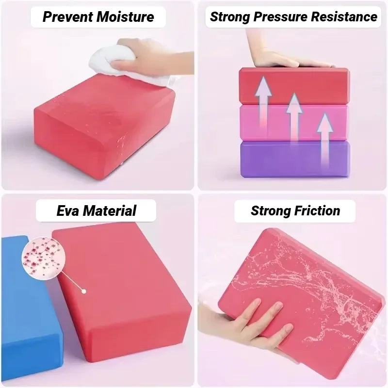 Yoga Blocks Foam for Pilates Exercise and Stretching