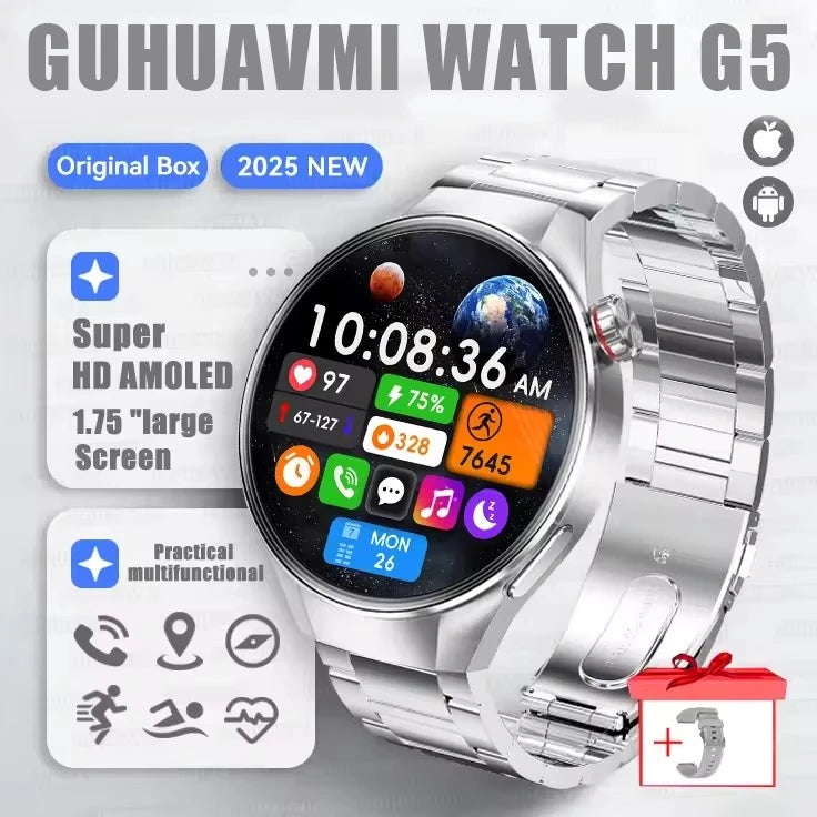 Originl G5 Plus Smartwatch AMOLED GPS Bluetooth Call Heart Rate