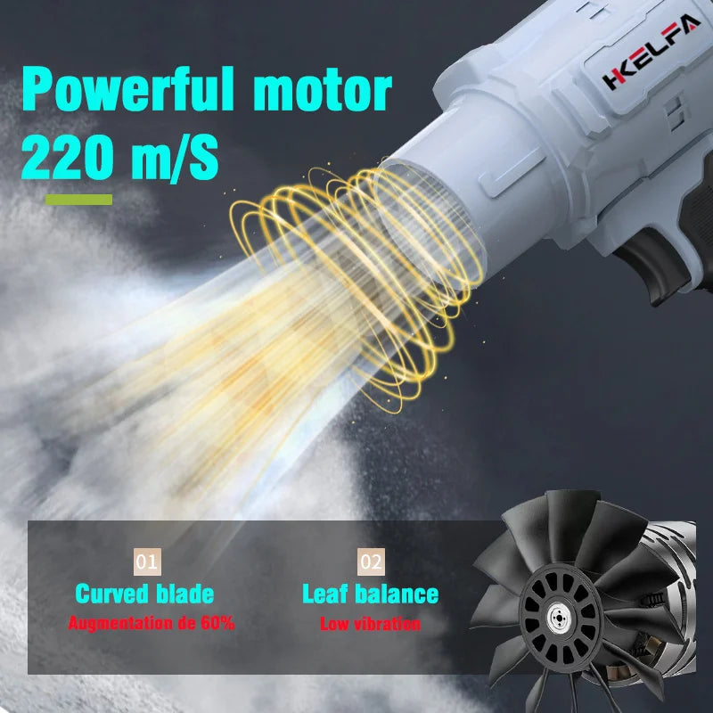 HKELF 2000W Electric Turbo Blower Cordless Handheld Car Dryer