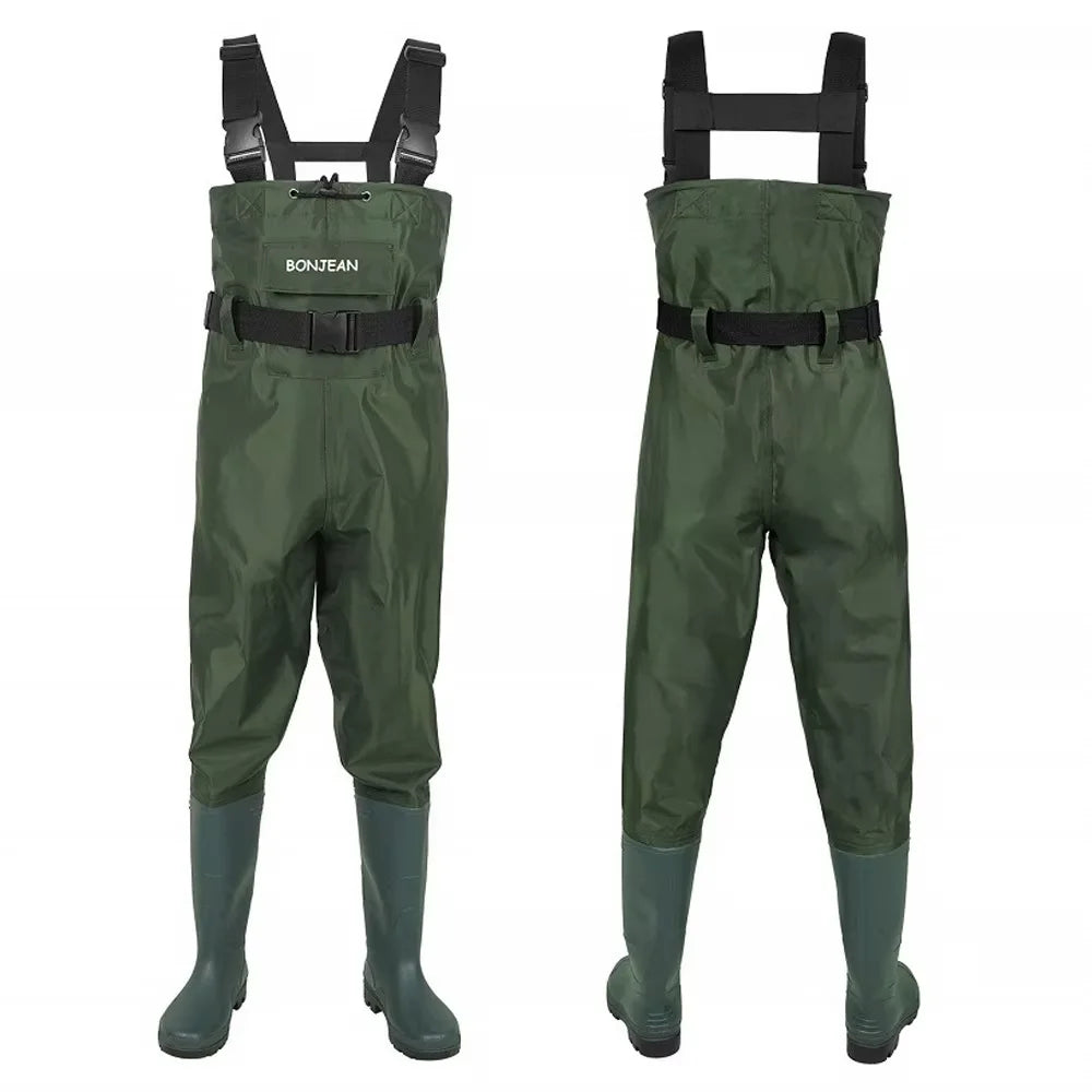 Unisex Waterproof Fishing Waders With Boots For Men Women