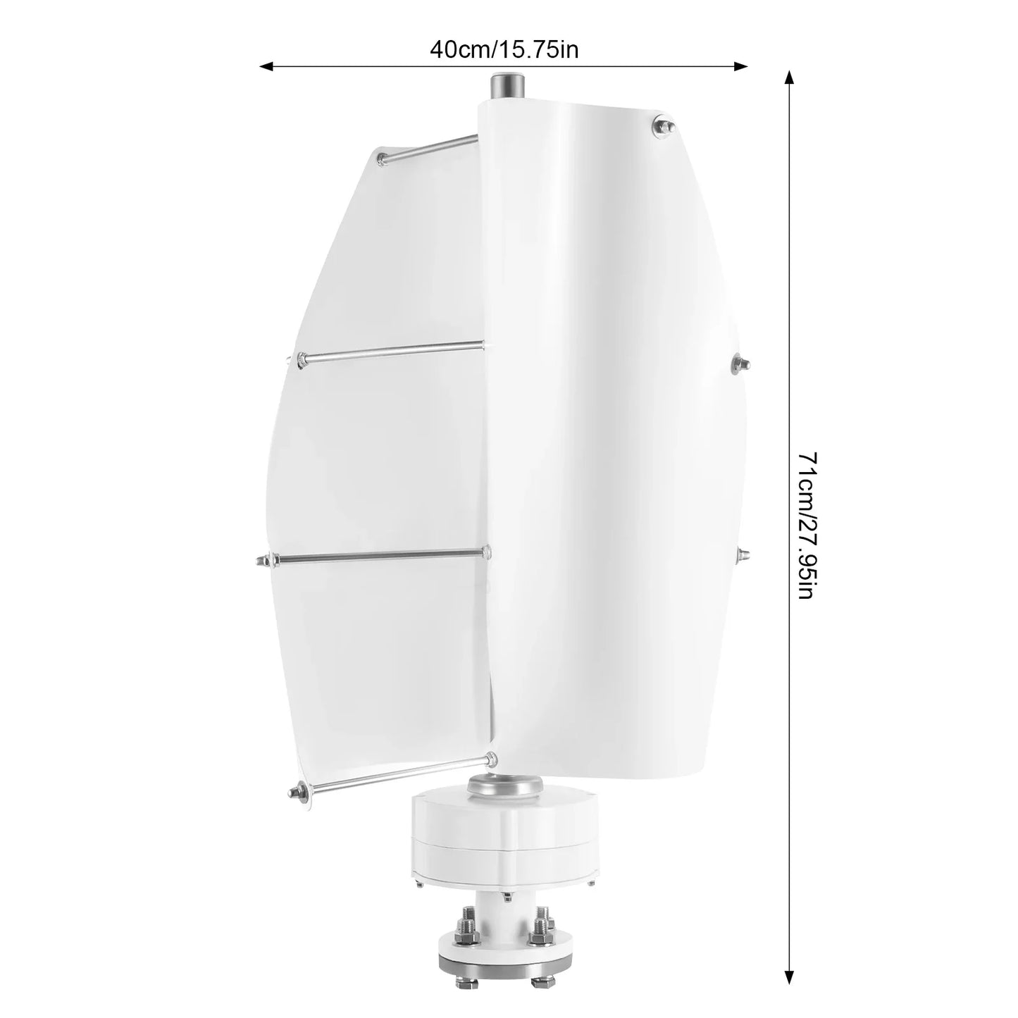 500W 12V IP67 Wind Turbine Generator Kit Vertical Axis Home