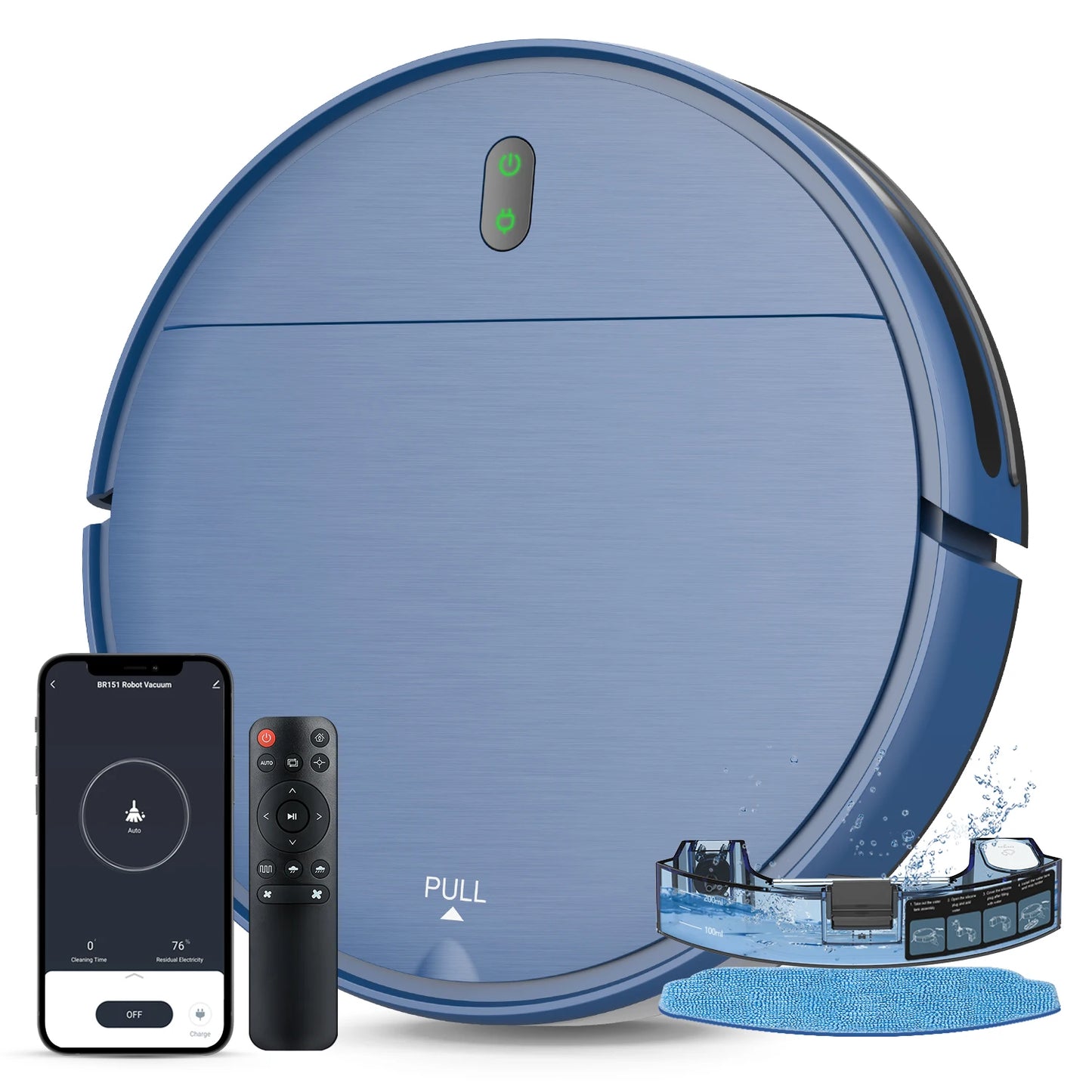 Omeser Robotic Vacuum And Mop Cleaner 2In1 5000Pa Suction