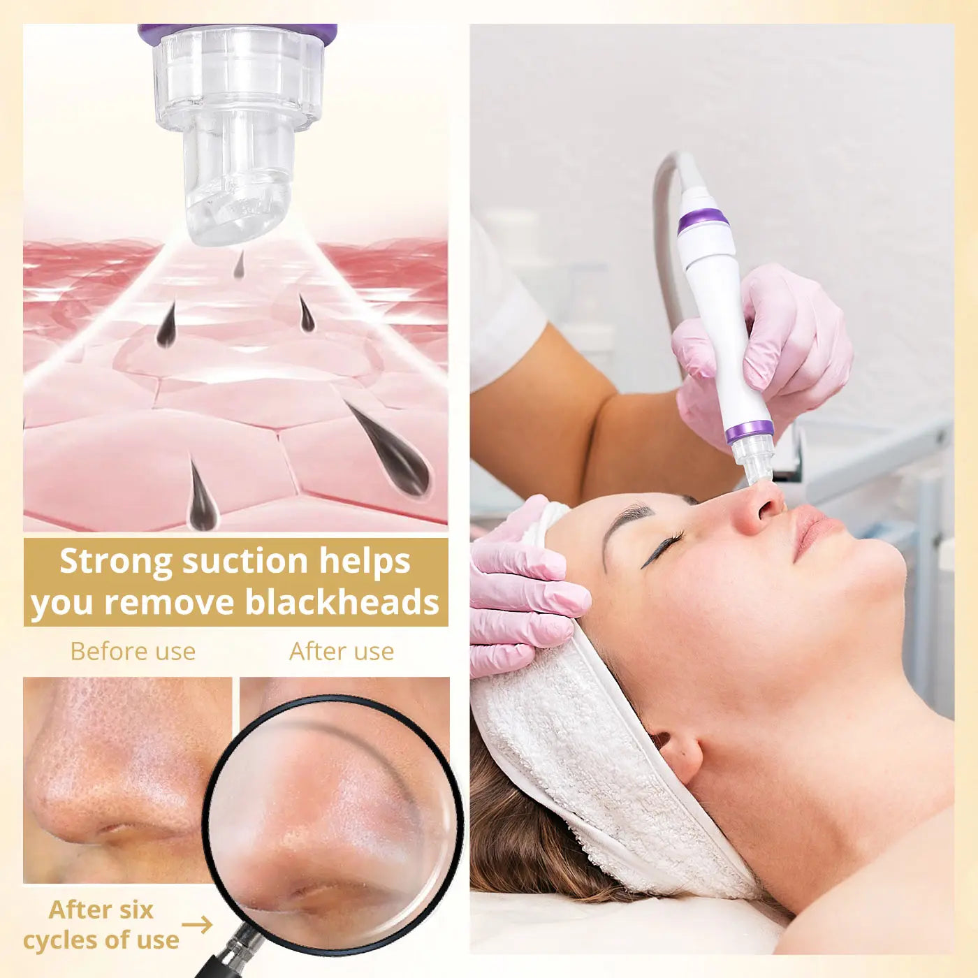 UNOISETION Hydro Water Oxygen Jet Peel Facial Machine
