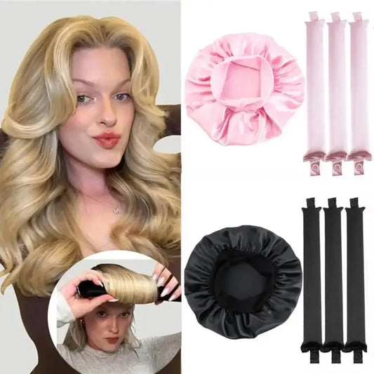 Heatless Curling Rod Headband No Heat Hair Rollers Overnight Curls