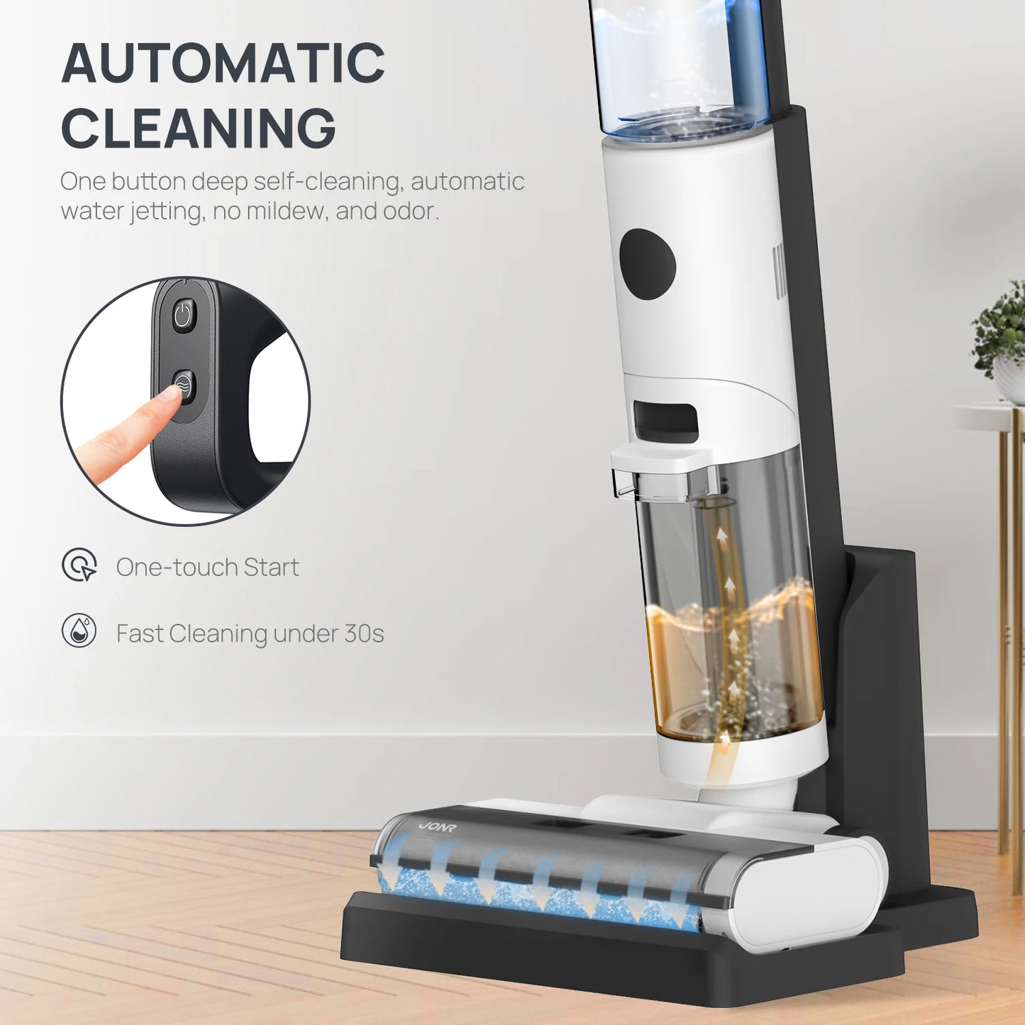 JONR ED12 Wet Dry Smart Vacuum Cleaner For Floors Mop