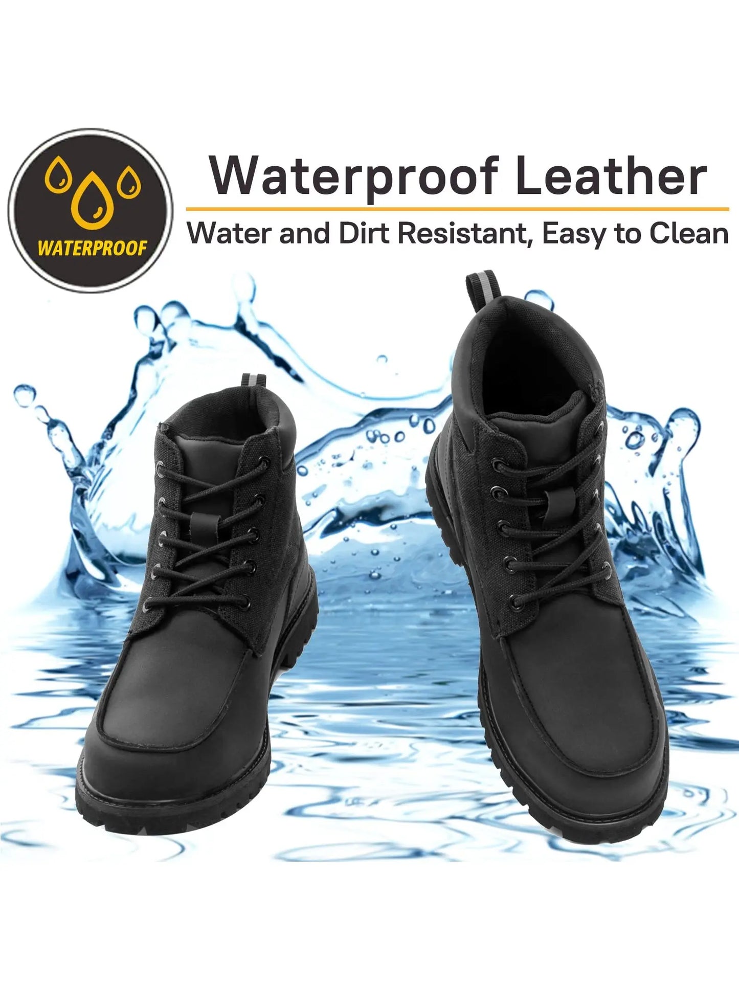 SUADEX Steel Toe Waterproof Work Boots for Men and Women