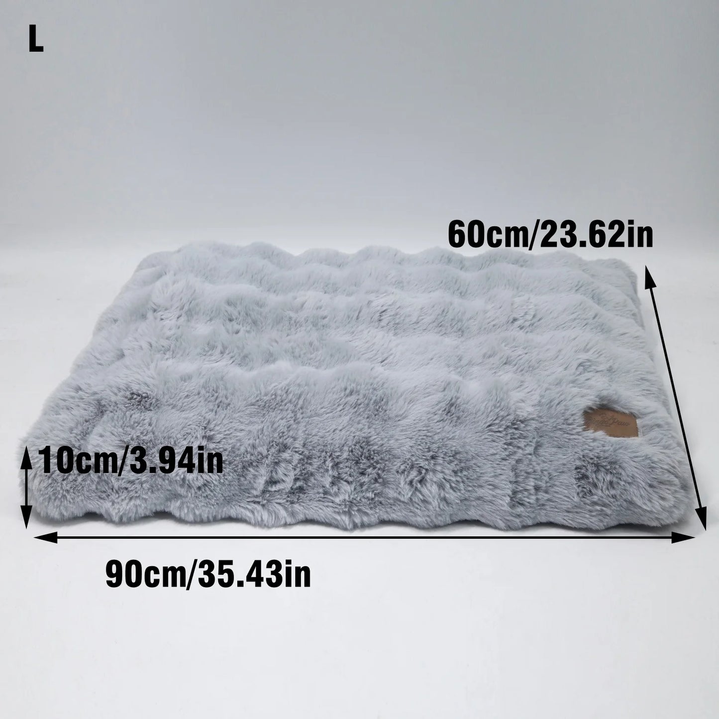 BINGOPAWCN Ultra Soft Plush Dog Bed With Thick Foam Base