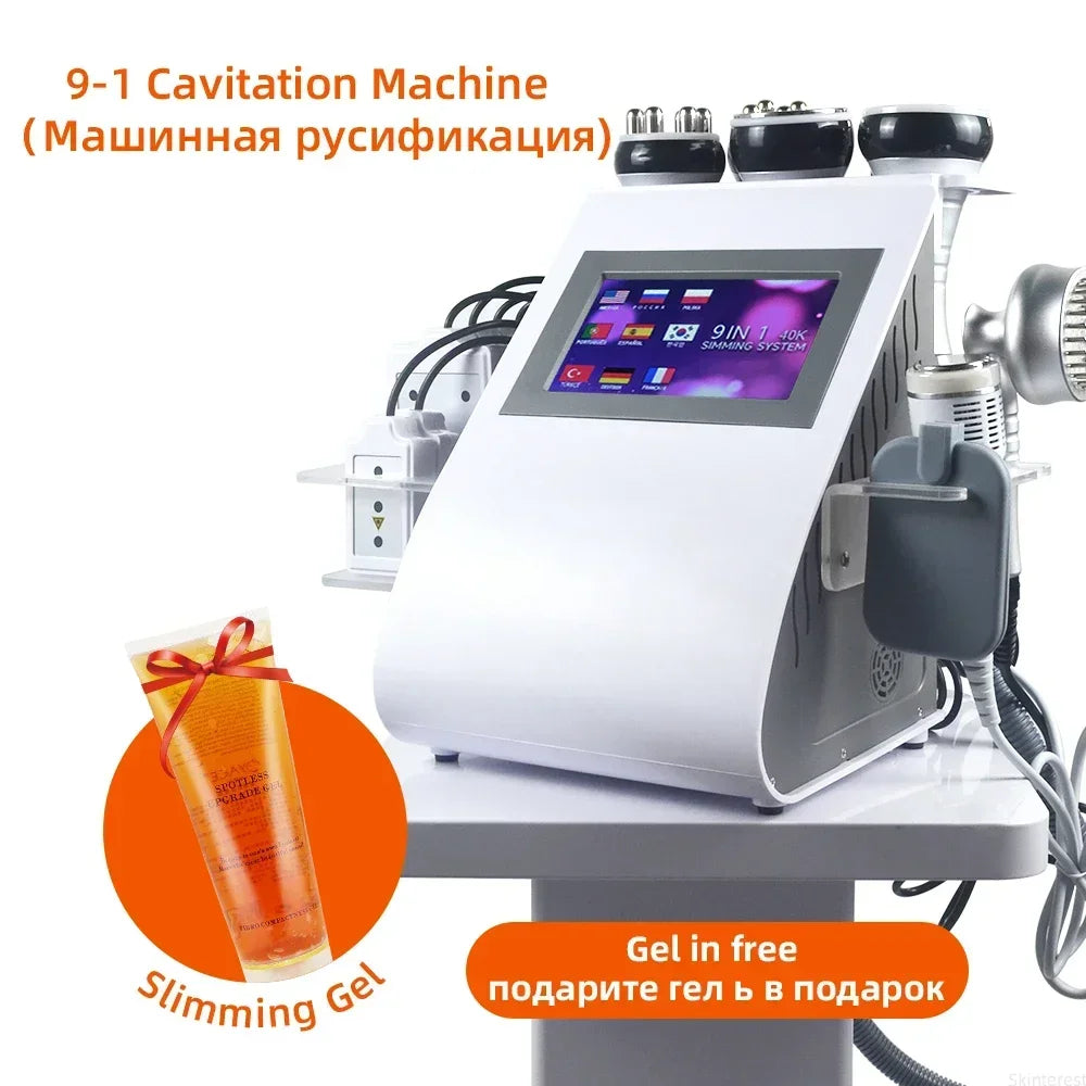 Missheart Ultrasonic Cavitation Machine 9 In 1 Vacuum Lipo Laser Slimming