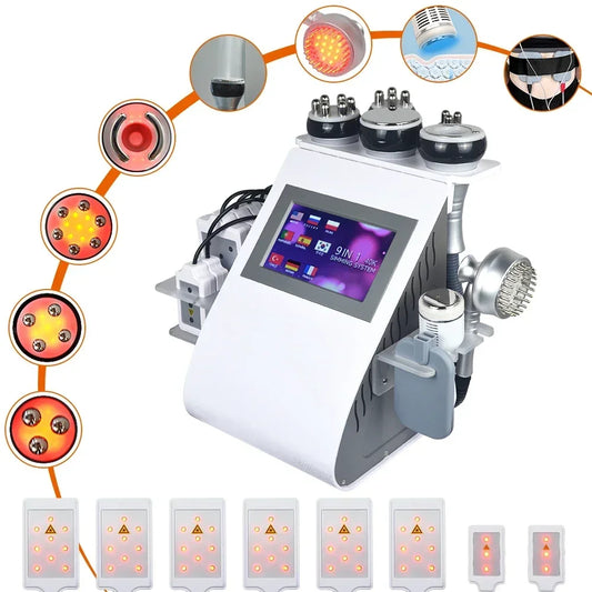 Missheart Ultrasonic Cavitation Machine 9 In 1 Vacuum Lipo Laser Slimming