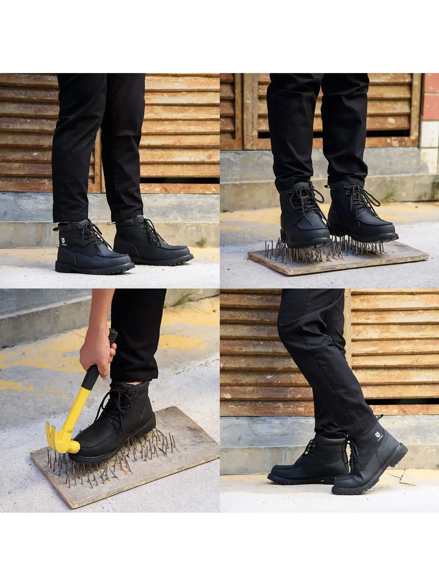 SUADEX Steel Toe Waterproof Work Boots for Men and Women
