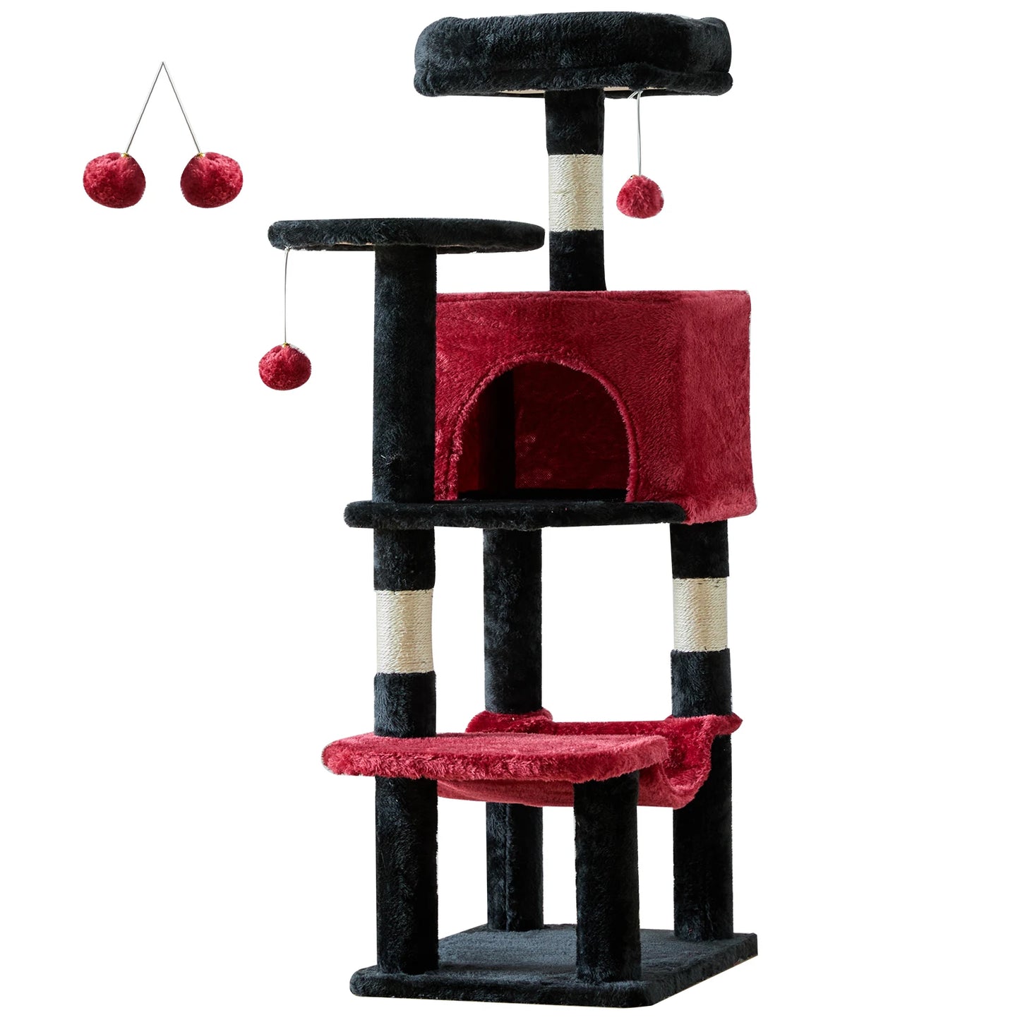 JHK Cat Tree Tower for Multi-Cat Homes and Scratching Posts