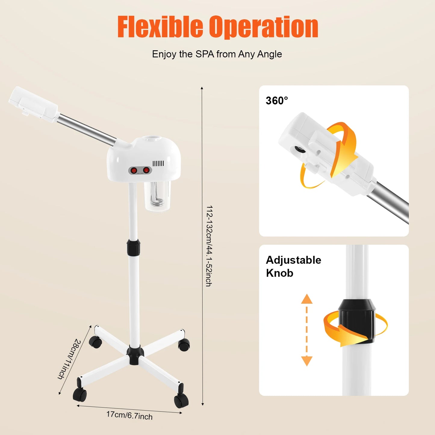 Bymaocar Facial Steamer Beauty Mist Sprayer for Hydrating Skin Care