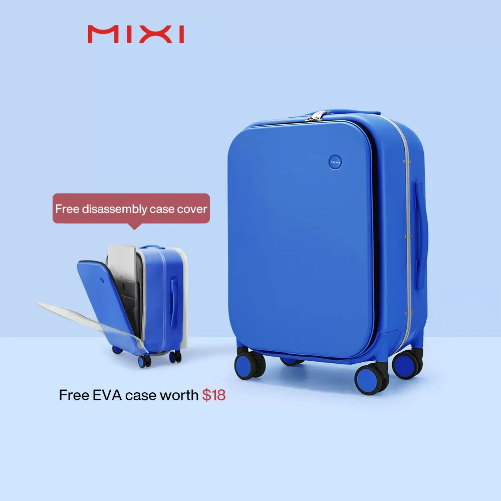 Mixi Aluminum Frame Suitcase Carry On Rolling Luggage M9260