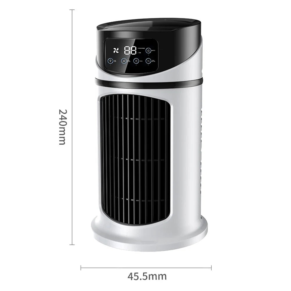 VKTECH Portable Desk Fan With Humidifier And USB Battery