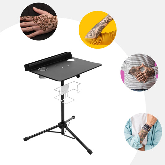 Tattoo Work Table With Adjustable Tripod Base For Salons