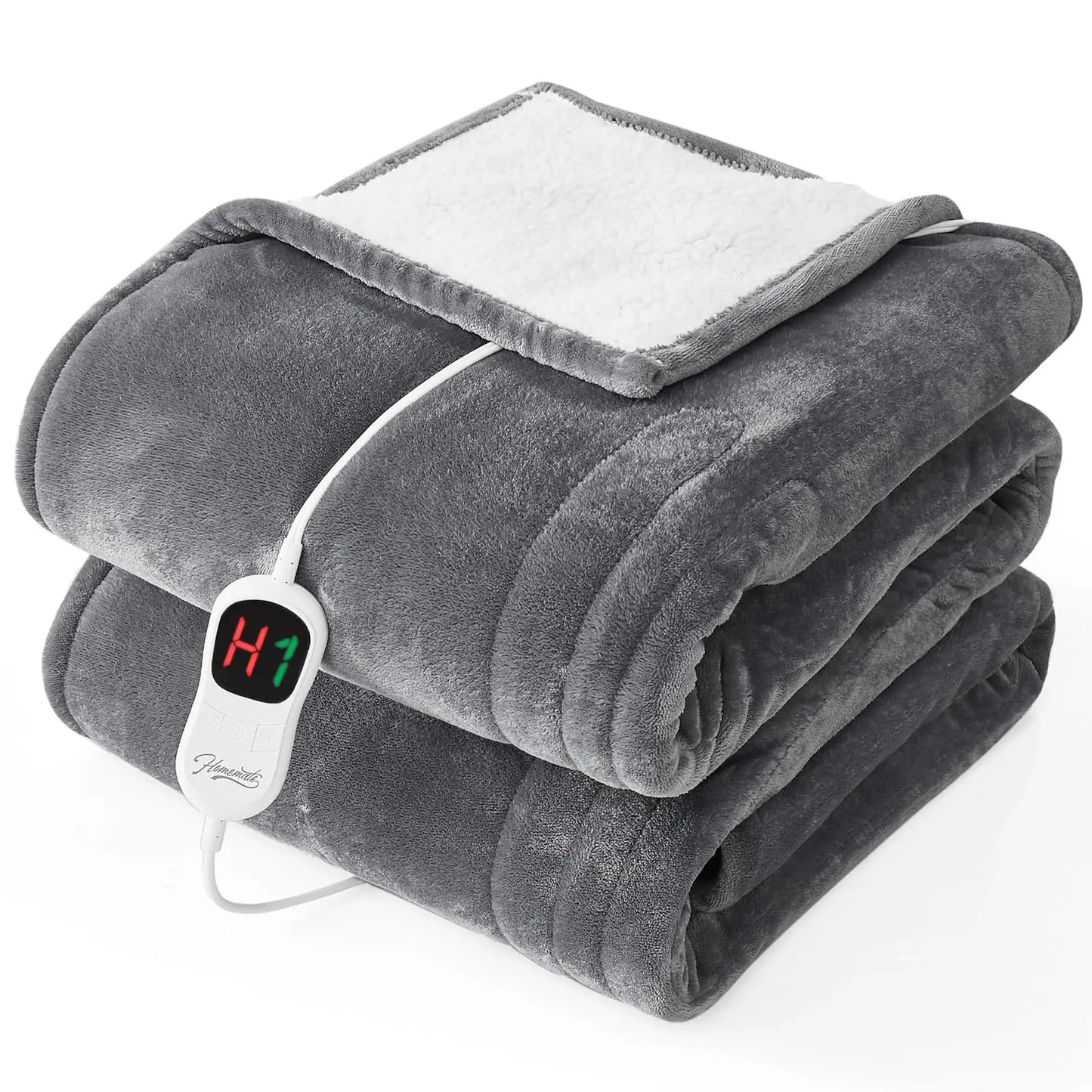 Electric Heated Blanket With 10 Heat Settings Auto Shut Off