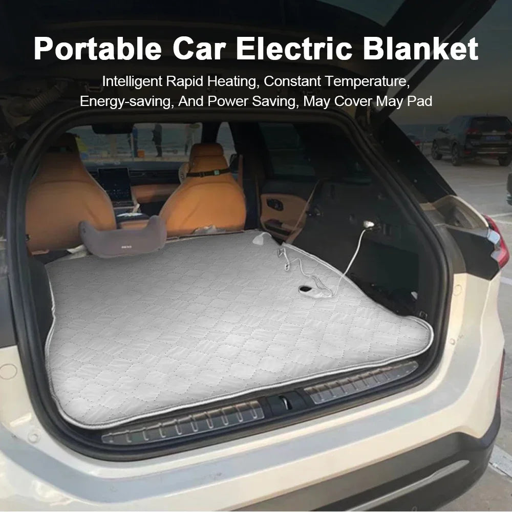 NONECN 12V Car Electric Heating Blanket Adjustable Temperature Auto Sleeper Pad