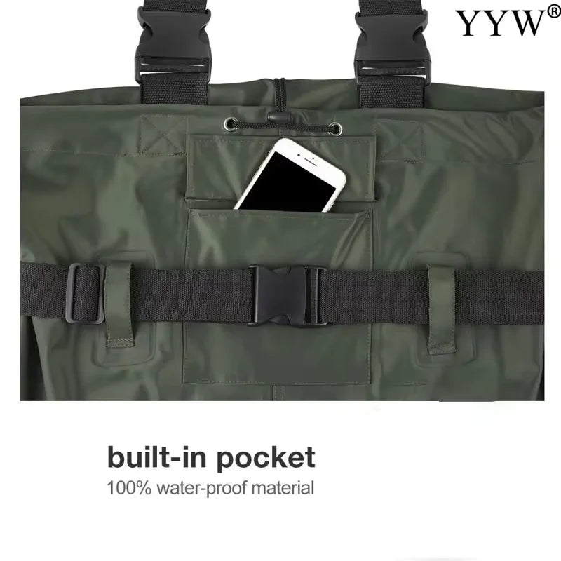 Unisex Waterproof Fishing Waders With Boots For Men Women