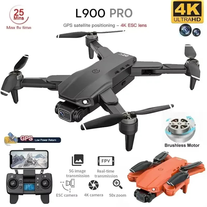 QJ L900 Pro GPS Drone 4K Dual Camera Foldable Quadcopter