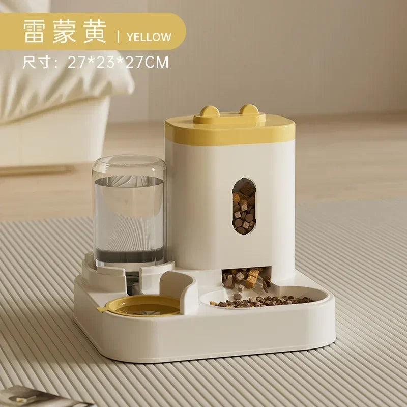 Automatic Pet Feeder And Water Fountain For Dogs And Cats Large Capacity