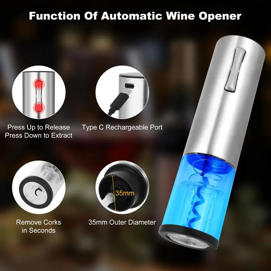 XMSJ Electric Wine Opener With Decanter Aerator