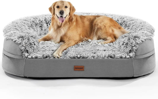 XMSJ Orthopedic Dog Bed With Egg Crate Foam And Support