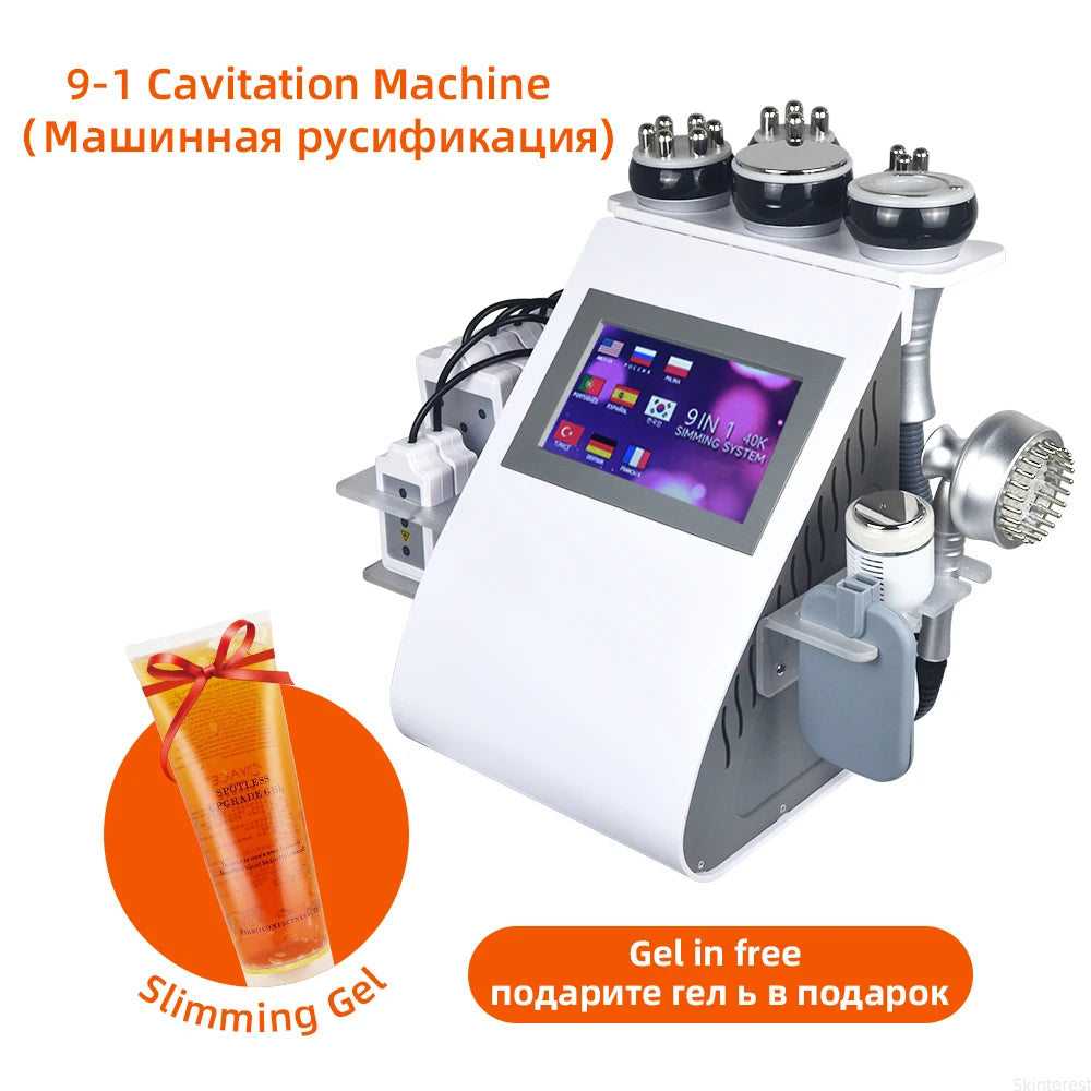 Nourishbelle 9 In 1 40K Cavitation Ultrasonic Body Slimming Machine