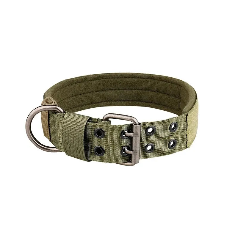 NONECN Nylon Tactical Dog Collar Adjustable Durable