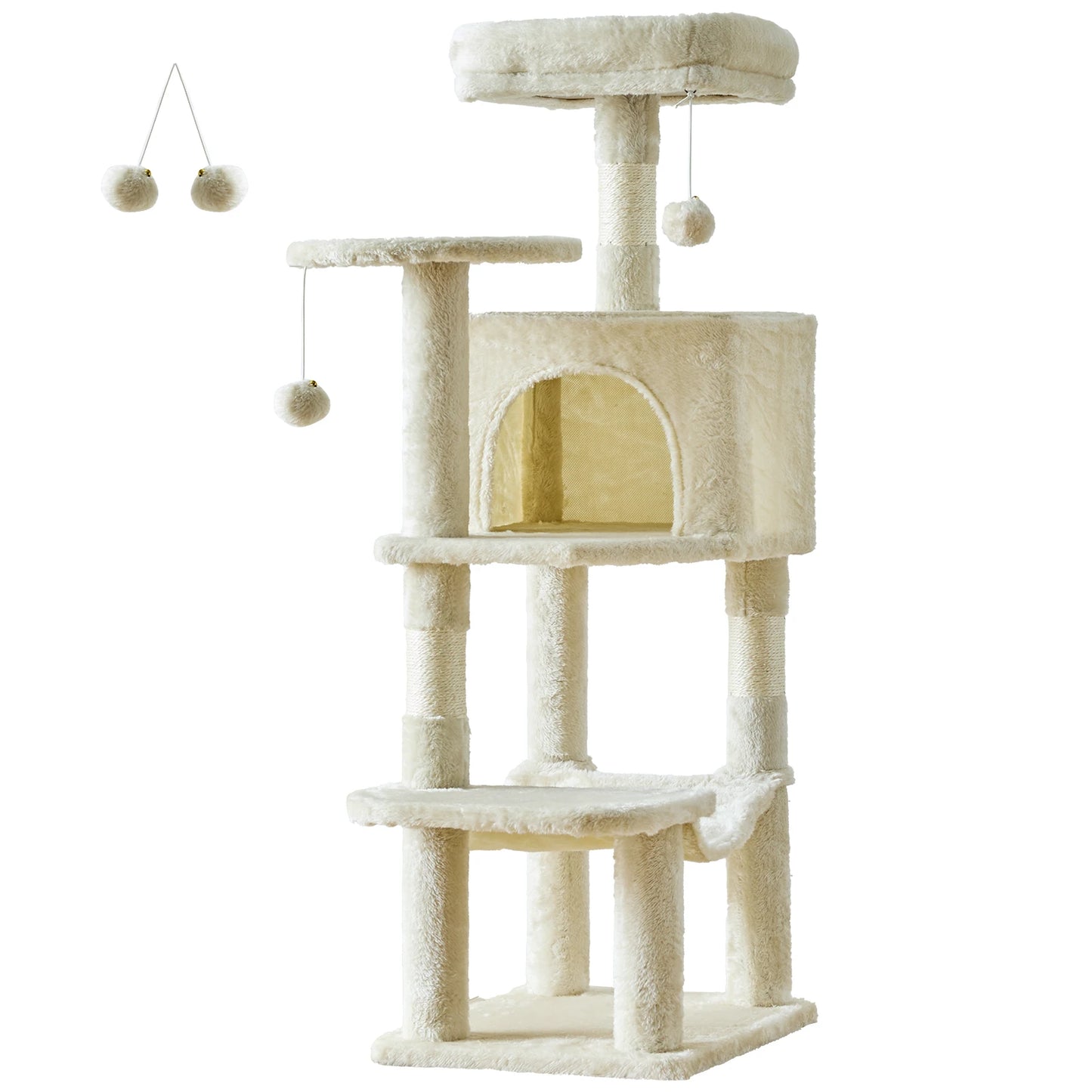 JHK Cat Tree Tower for Multi-Cat Homes and Scratching Posts