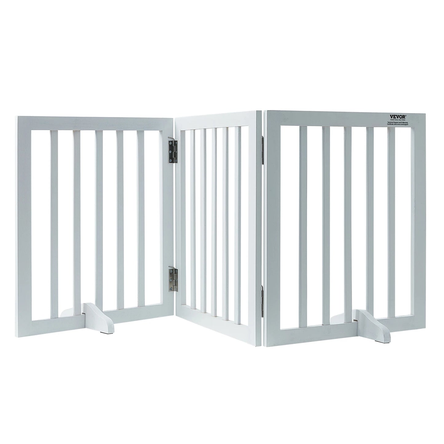 SucceBuy Free Standing 3 Panel Foldable Dog Gate Barrier